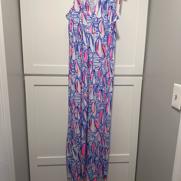 Lilly Pulitzer Amina Maxi Dress in Blue Haven M - Picture 2 of 4